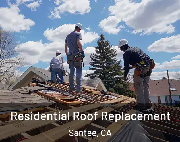  Residential Roof Replacement Santee, CA