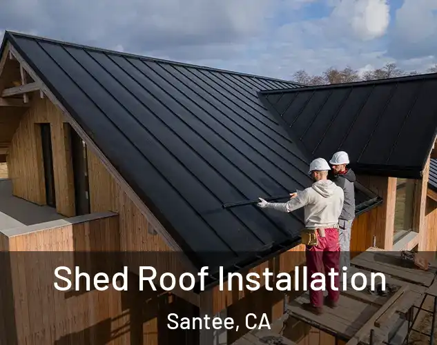  Shed Roof Installation Santee, CA