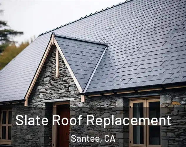  Slate Roof Replacement Santee, CA